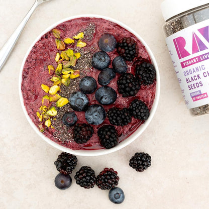 Organic Black Chia Seeds Omega Rich 450g - Raw Health - Seeds - Eco Natural Products