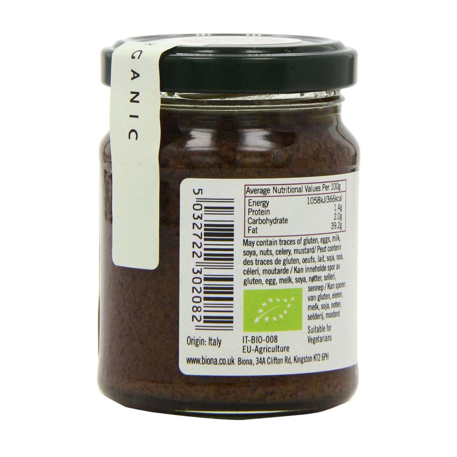 Organic Black Olive Pate 120g - Biona - Pate - Eco Natural Products