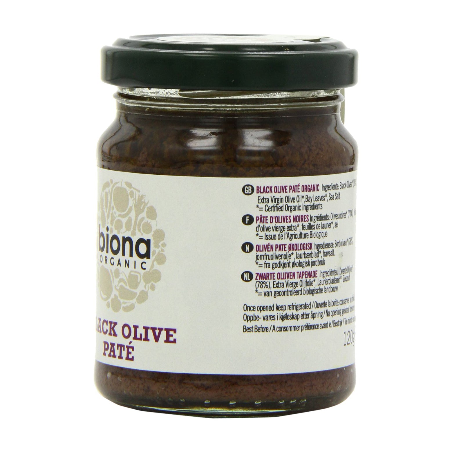 Organic Black Olive Pate 120g - Biona - Pate - Eco Natural Products