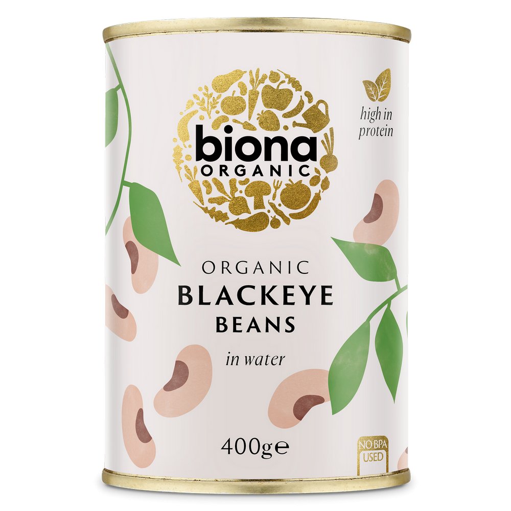 Organic Blackeye Beans 400g - Biona - Beans - Eco Natural Products