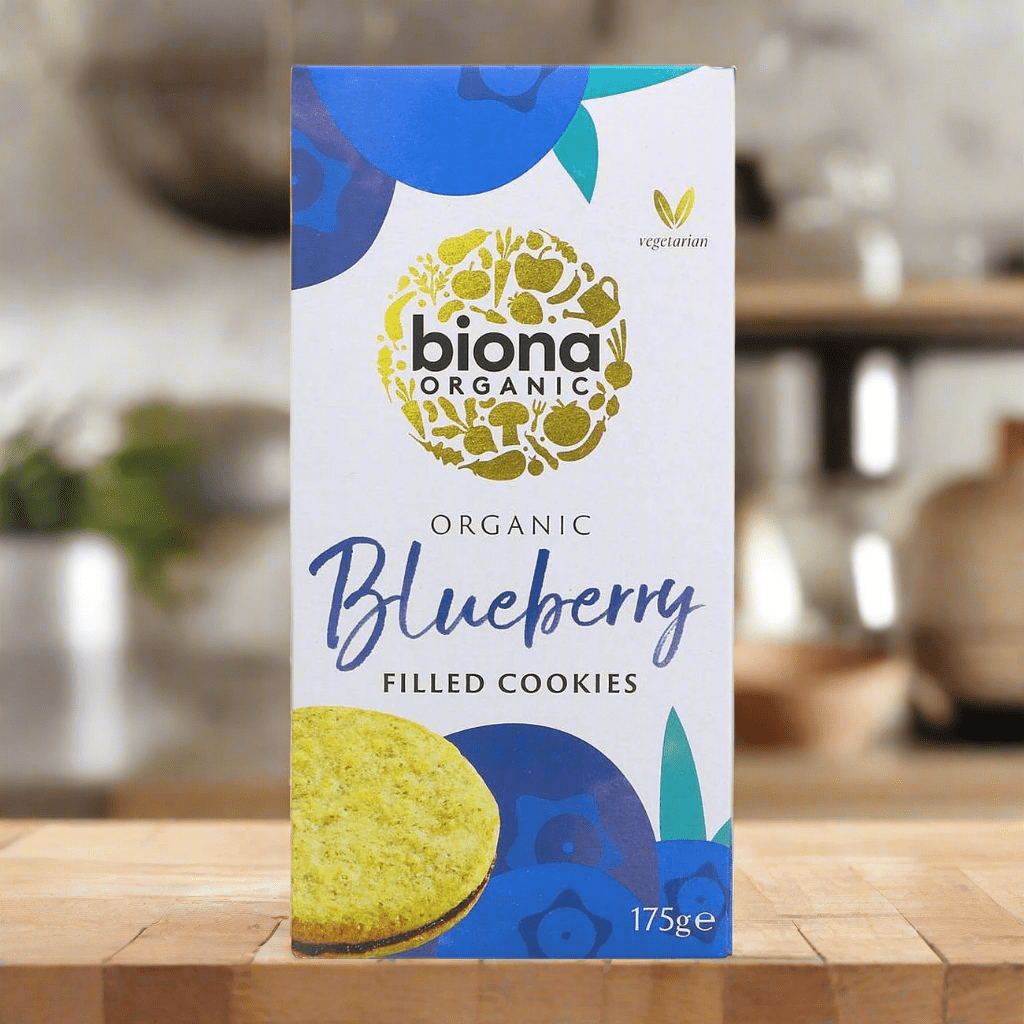 Organic Blueberry Filled Cookies 175g - Biona - Cookies - Eco Natural Products