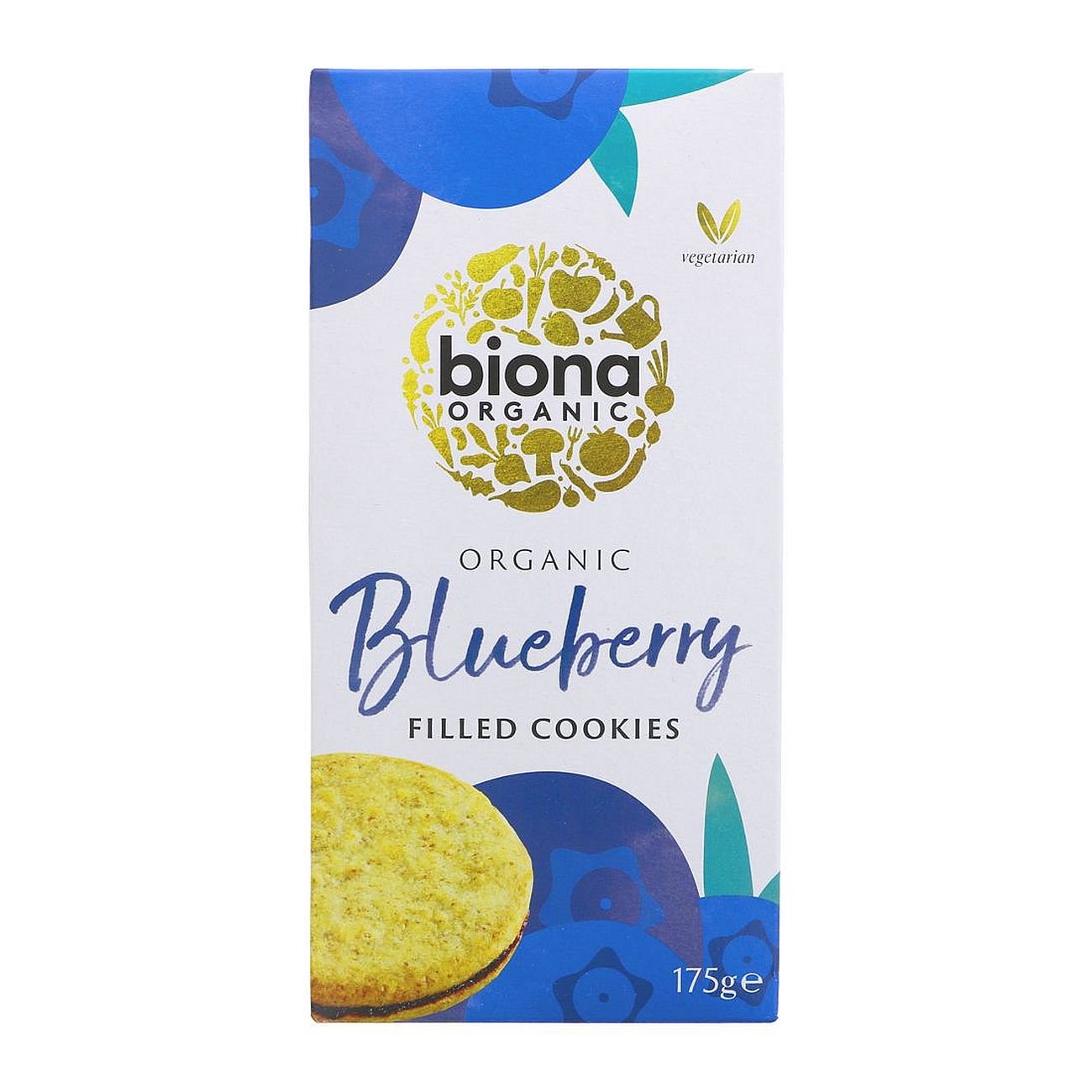 Organic Blueberry Filled Cookies 175g - Biona - Cookies - Eco Natural Products