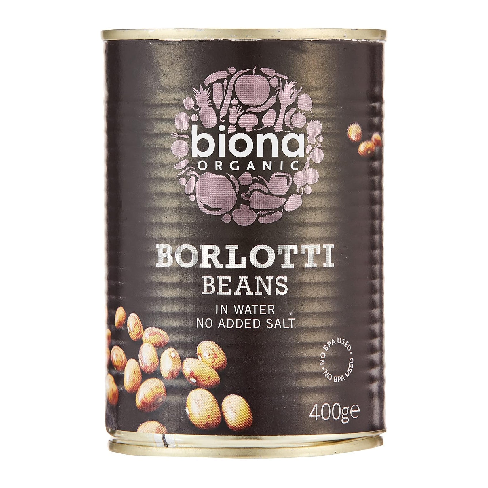 Organic Borlotti Beans 400g [BLACK FRIDAY] - Eco Natural Products - Biona - Beans