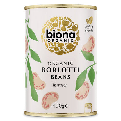 Organic Borlotti Beans 400g - Biona - Beans - Eco Natural Products