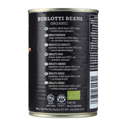 Organic Borlotti Beans 400g - Biona - Beans - Eco Natural Products
