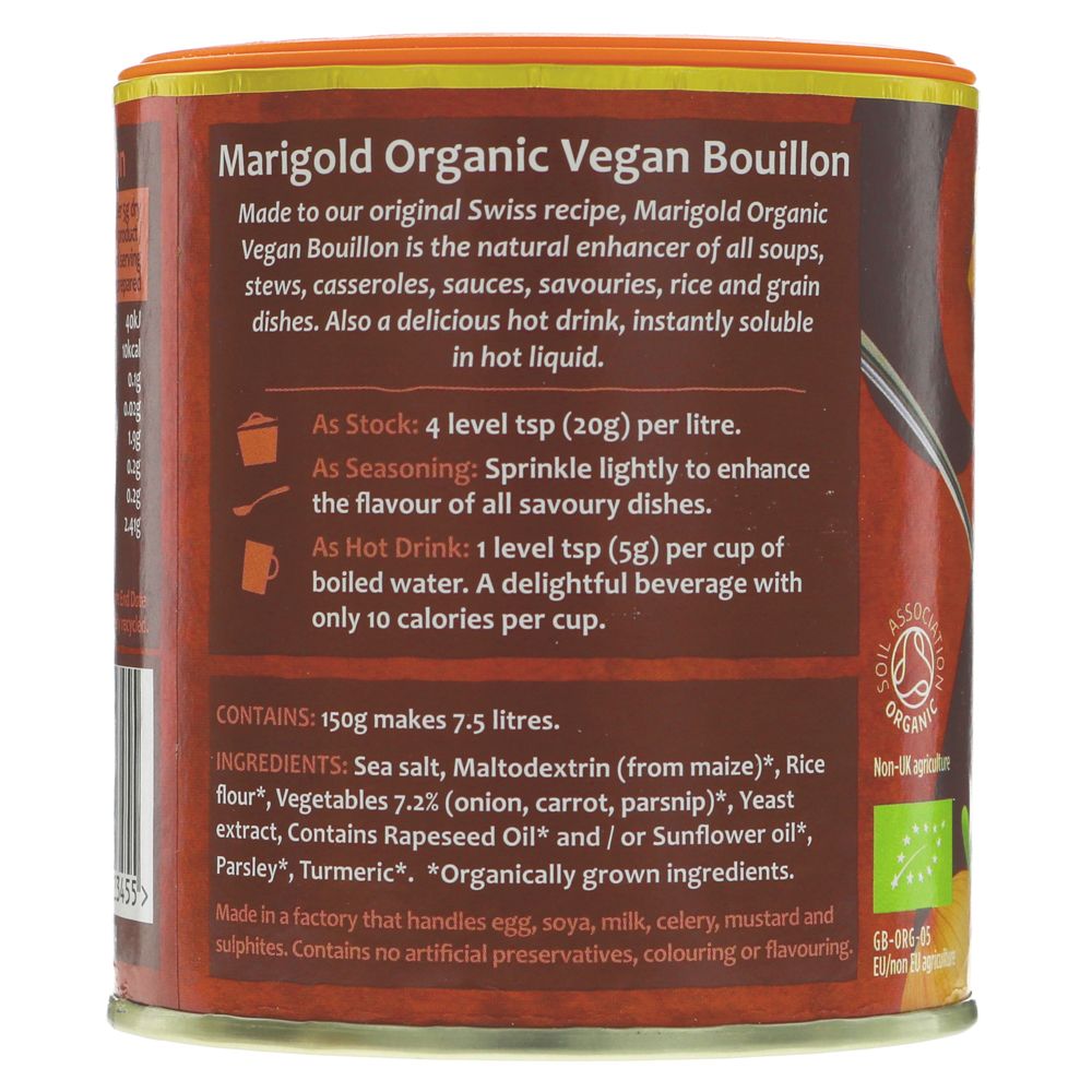 Organic Bouillon Powder 150g - Marigold - Bouillon Power - Eco Natural Products