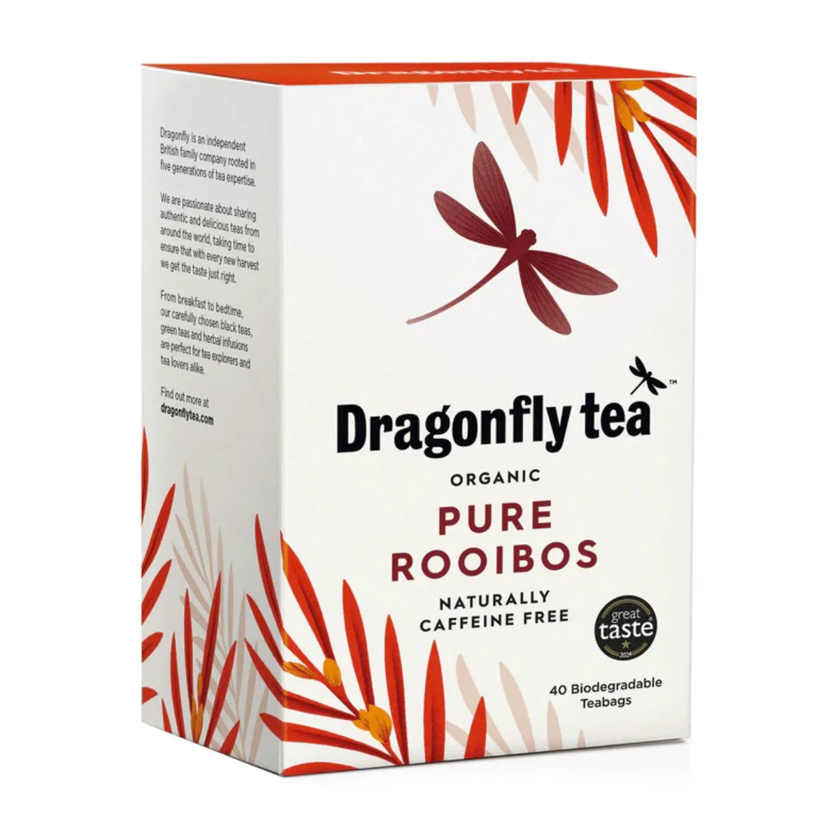 Organic Breakfast Rooibos Tea 40 bags - Dragonfly Tea - Teas - Dragonfly Tea