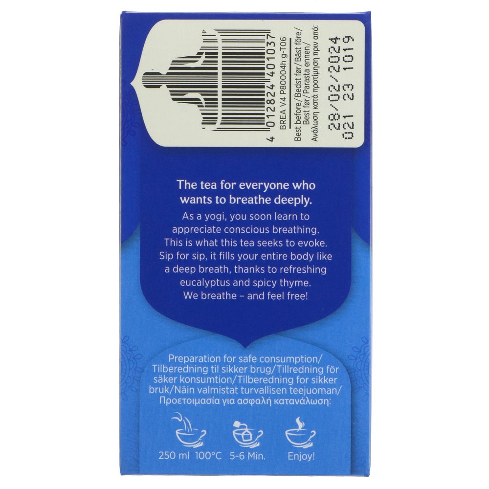 Organic Breathe Deep Herbal Tea 17 Bags - Yogi Tea - Tea - Eco Natural Products
