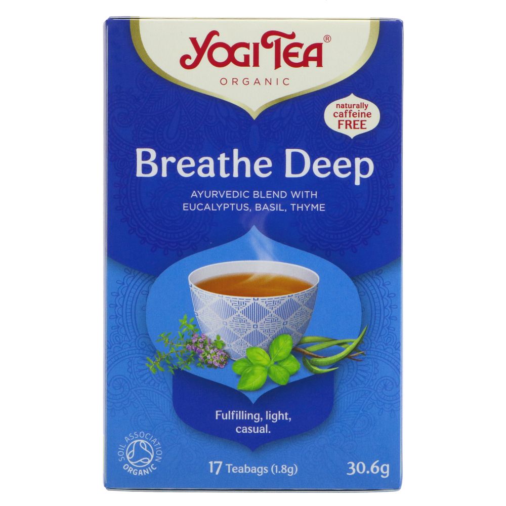 Organic Breathe Deep Herbal Tea 17 Bags [BLACK FRIDAY] - Eco Natural Products - Yogi Tea - Tea