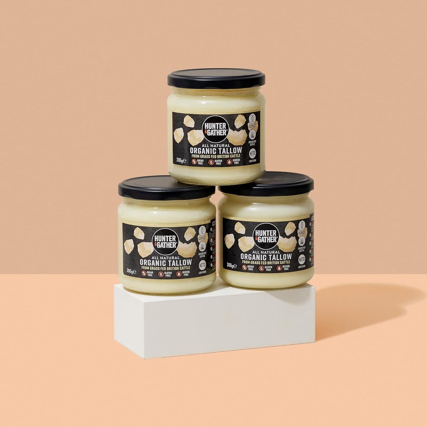 Organic British Beef Tallow 300g - Hunter and Gather - Shortening & Lard - Hunter and Gather
