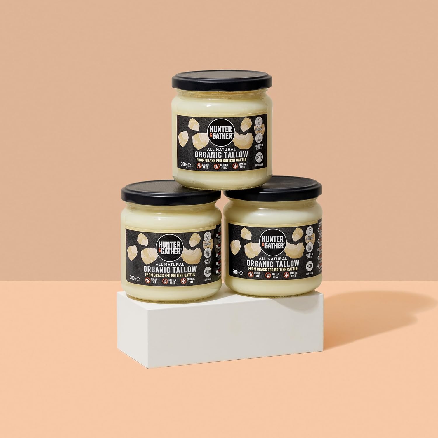 Organic British Beef Tallow 300g - Hunter and Gather - Shortening & Lard - Hunter and Gather