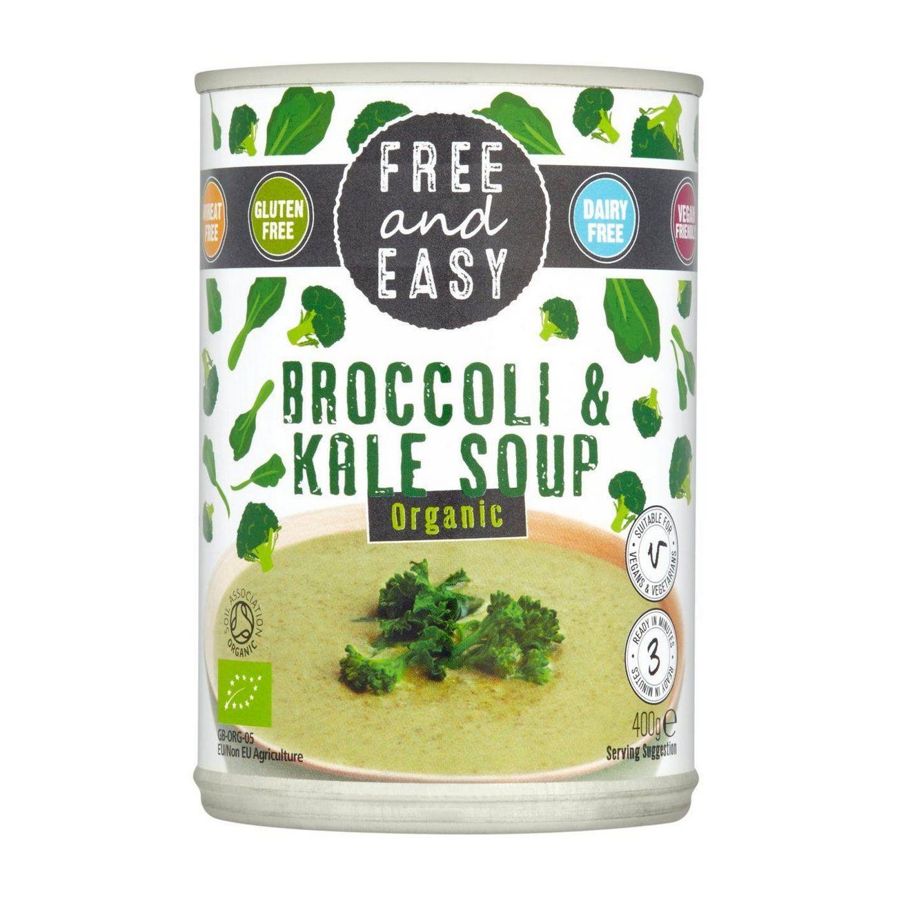 Organic Broccoli & Kale Soup 400g - Free & Easy - Soups & Broths - Eco Natural Products