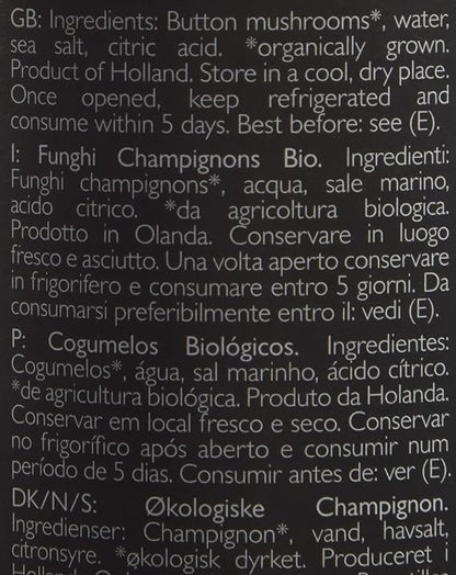 Organic Button Mushrooms Bio Kitchen 280g - Clearspring - Vegetables - Eco Natural Products