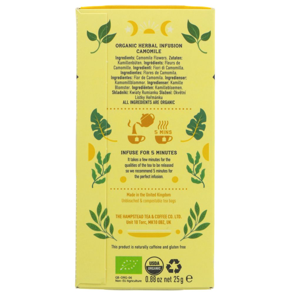 Organic Camomile Herbal Infusion 20 bags [BLACK FRIDAY] - Eco Natural Products - Hampstead Tea - Tea