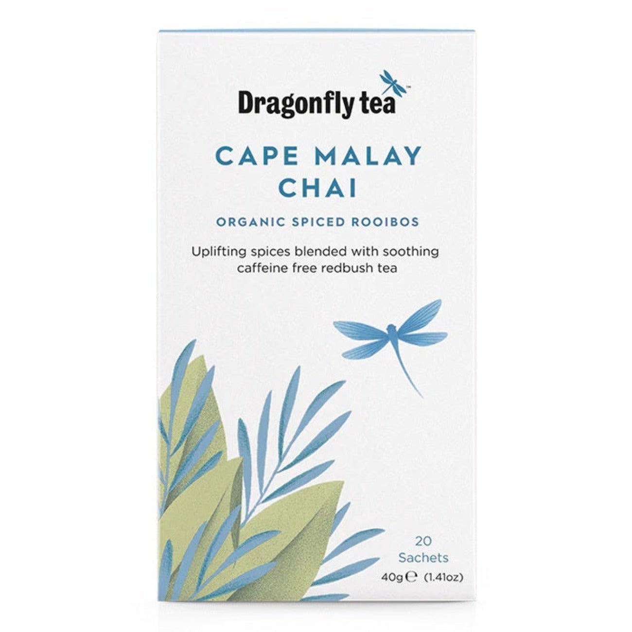 Organic Cape Malay Chai 20 bags - Dragonfly Tea - Rooibos tea - Eco Natural Products