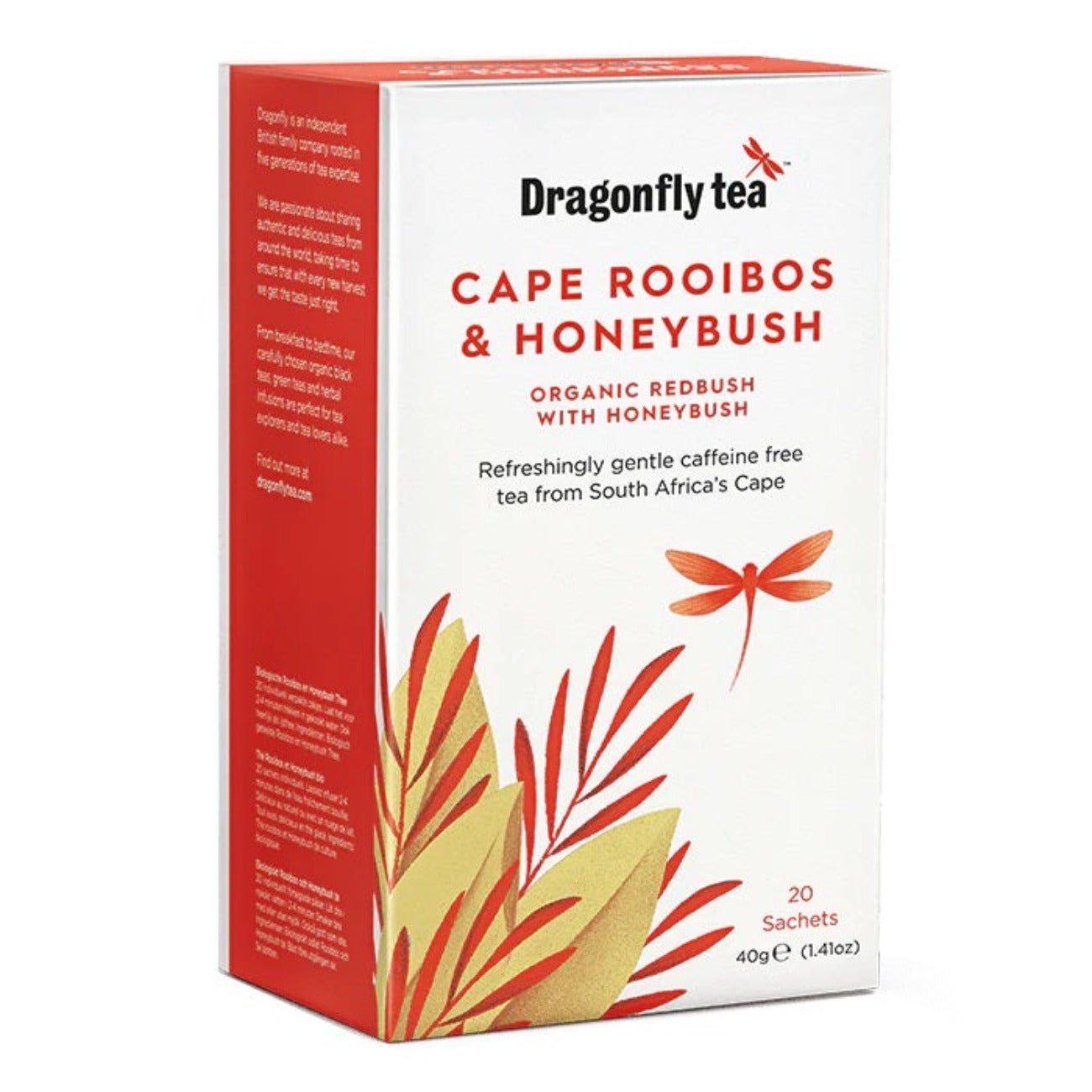 Organic Cape Rooibos & Honeybush Rooibos Tea 20 bags - Dragonfly Tea - Rooibos tea - Eco Natural Products