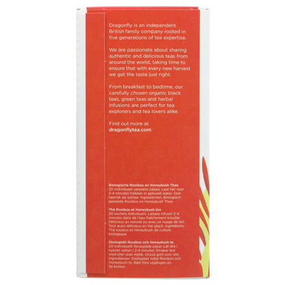 Organic Cape Rooibos & Honeybush Rooibos Tea 20 bags - Dragonfly Tea - Rooibos tea - Eco Natural Products
