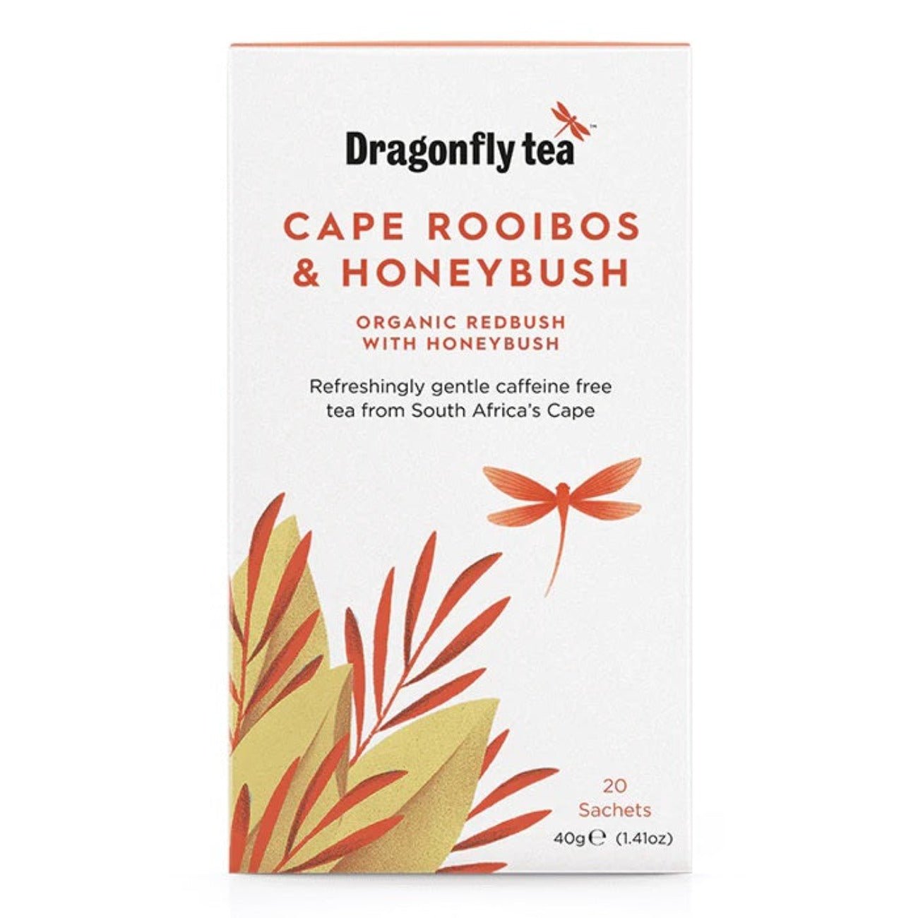 Organic Cape Rooibos & Honeybush Rooibos Tea 20 bags - Dragonfly Tea - Rooibos tea - Eco Natural Products