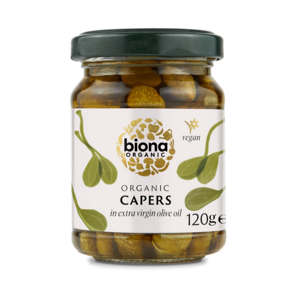 Organic Capers in Extra Virgin Olive Oil 125g - Biona - Condiment - Eco Natural Products