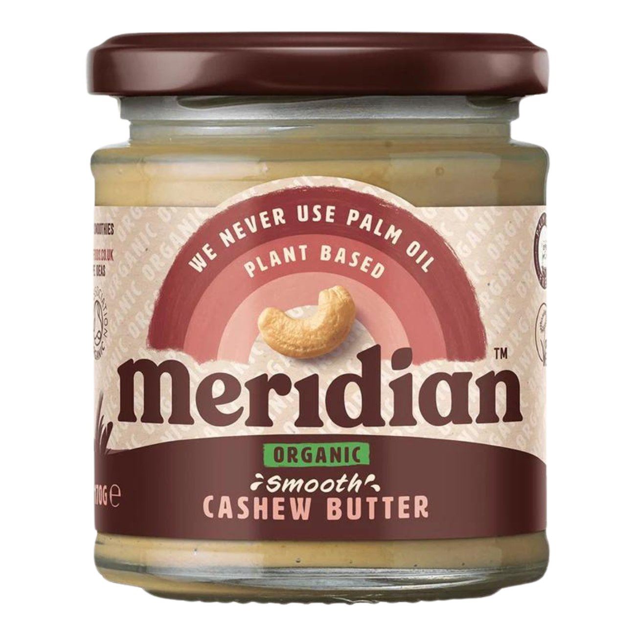 Organic Cashew Butter - Smooth - 170g BBE 31.12.2025 - Meridian - Meridian