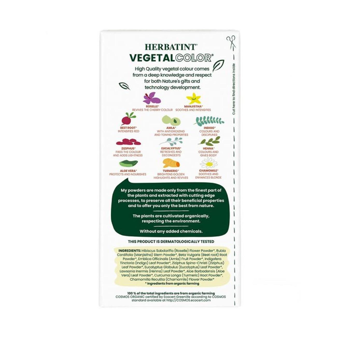 Organic Cherry Red Power Vegetal Colour 100g - Herbatint - Vegetal color - Eco Natural Products