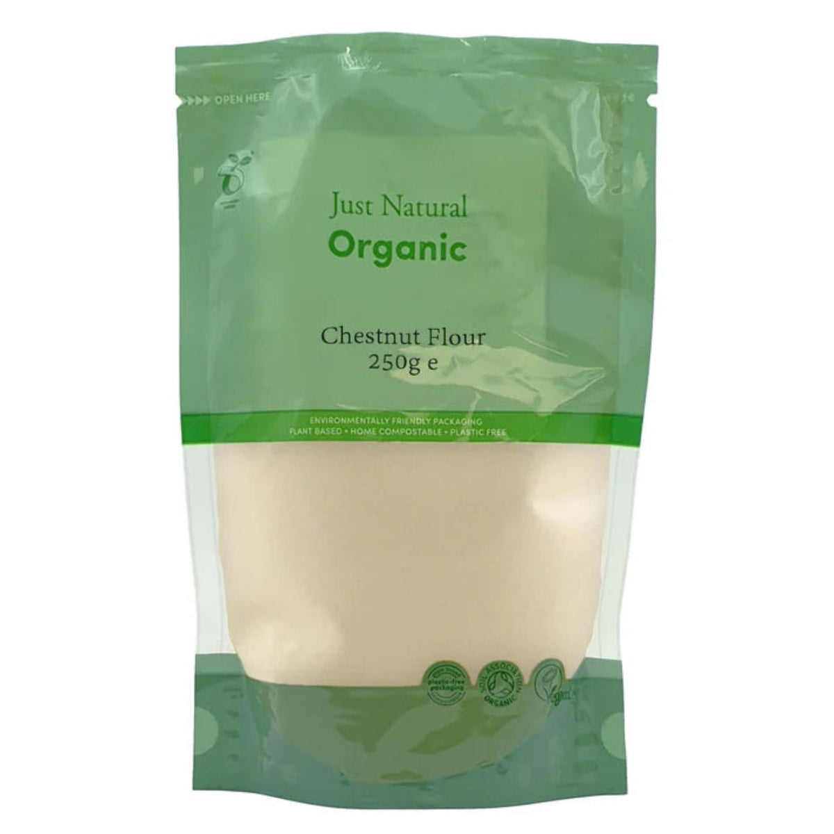 Organic Chestnut Flour 250g BBE 13.11 .2025 [RED] - Just Natural Organic - Flour - Just Natural Organic