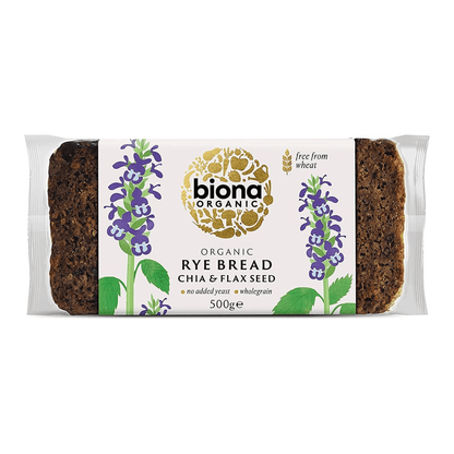 Organic Chia & Flax Seed Rye Bread 500g - Biona - Breads & Buns - Eco Natural Products