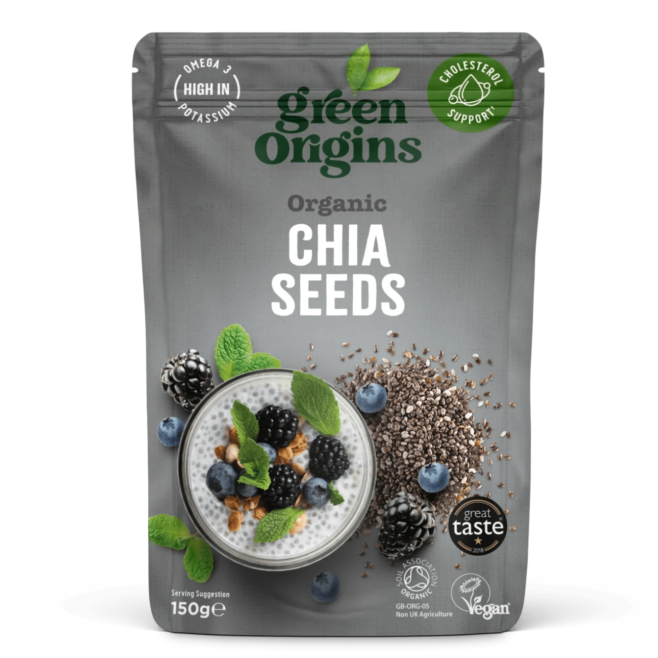 Organic Chia Seeds (Raw) 150g - Green Origins - Seeds - Eco Natural Products