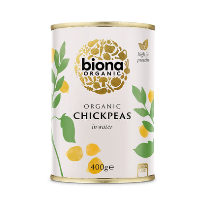 Organic Chick Peas 400g - Biona - Preserved Vegetables - Eco Natural Products