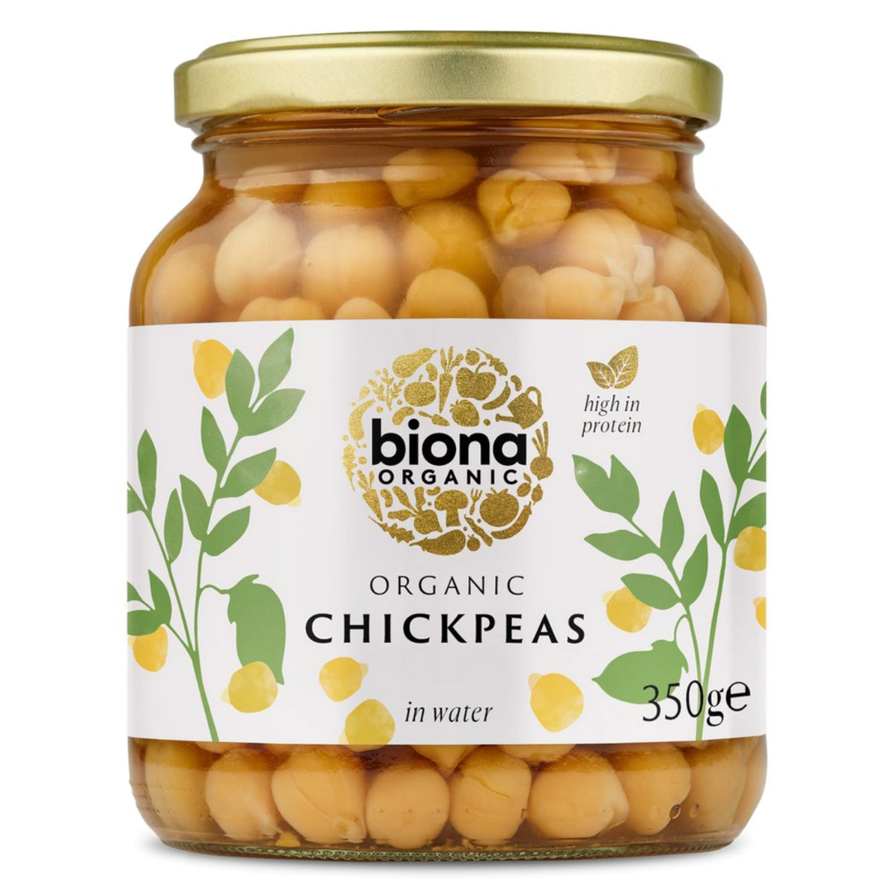 Organic Chick Peas in Glass Jars 350g - Biona - Preserved Vegetables - Eco Natural Products