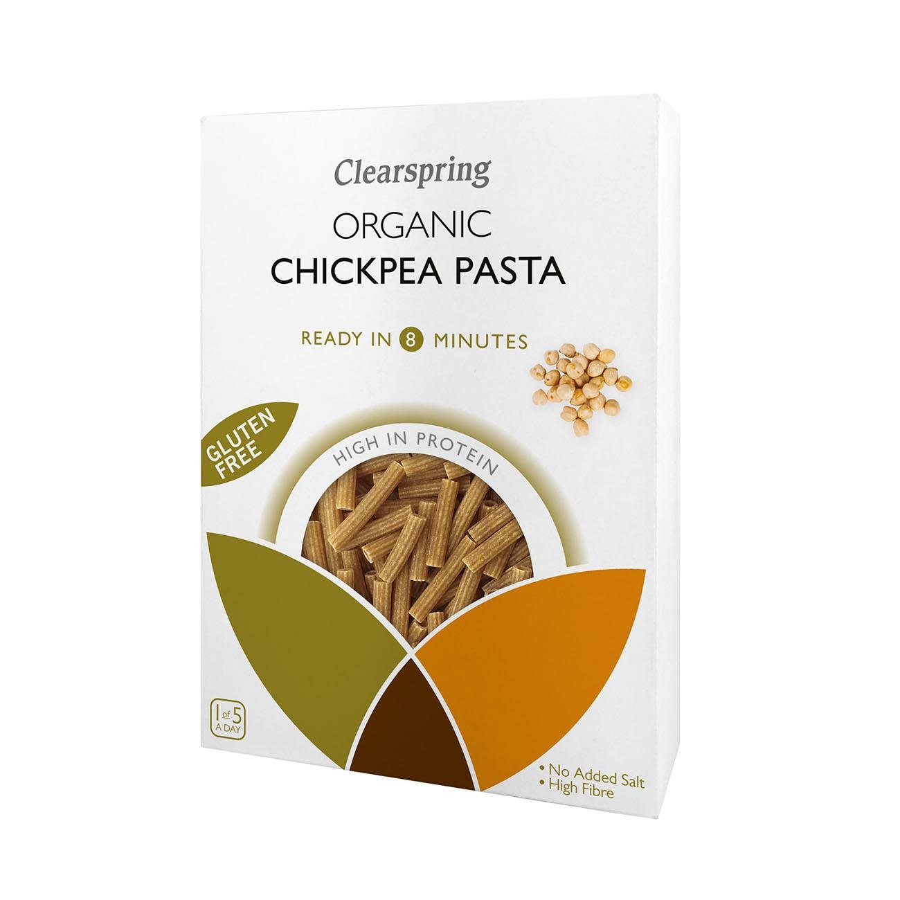 Organic Chickpea Gluten Free Pasta Sedanini 250g [BLACK FRIDAY] - Eco Natural Products - Clearspring - Pasta