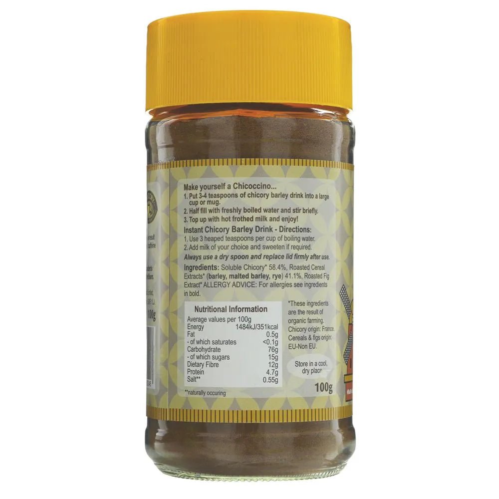 Organic Chicory Barley Drink 100g - Prewetts - Instant Coffee - Prewetts