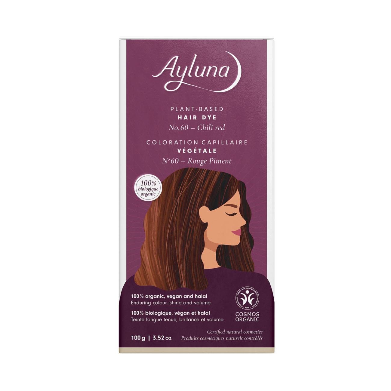 Organic Chilli Red Nº60 Plant - Based Hair Colour 100g - Eco Natural Products - Ayluna - Hair Color