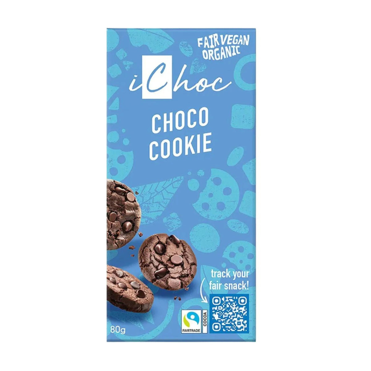 Organic Choco Cookie 80g - iChoc - Biscuits & Cookies - iChoc
