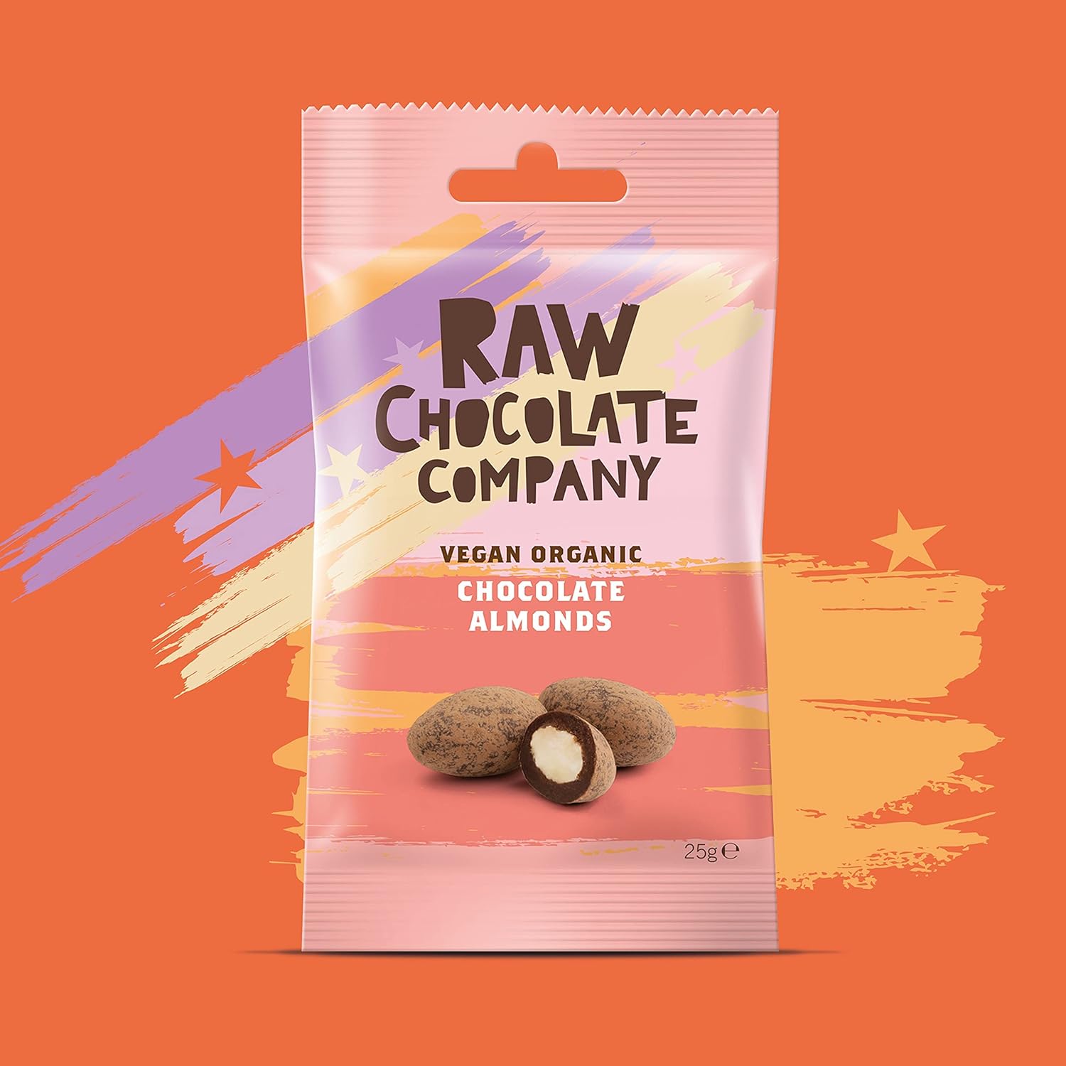 Organic Chocolate Almonds Snack 25g - The Raw Chocolate Company - Chocolate - Eco Natural Products