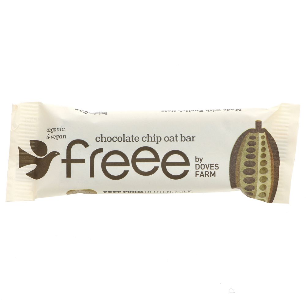 Organic Chocolate Chip Gluten Free Oat Bar - Doves Farm - Oat Bars - Eco Natural Products