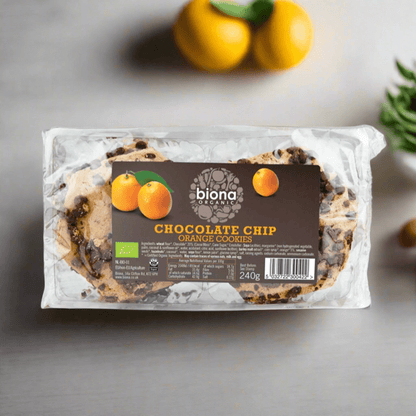 Organic Chocolate Chip & Orange Cookies 240g - Biona - Cookies - Eco Natural Products