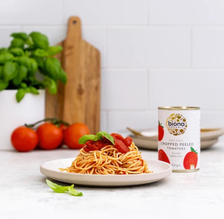 Organic Chopped Tomatoes 400g - Biona - Canned & Jarred Vegetables - Eco Natural Products