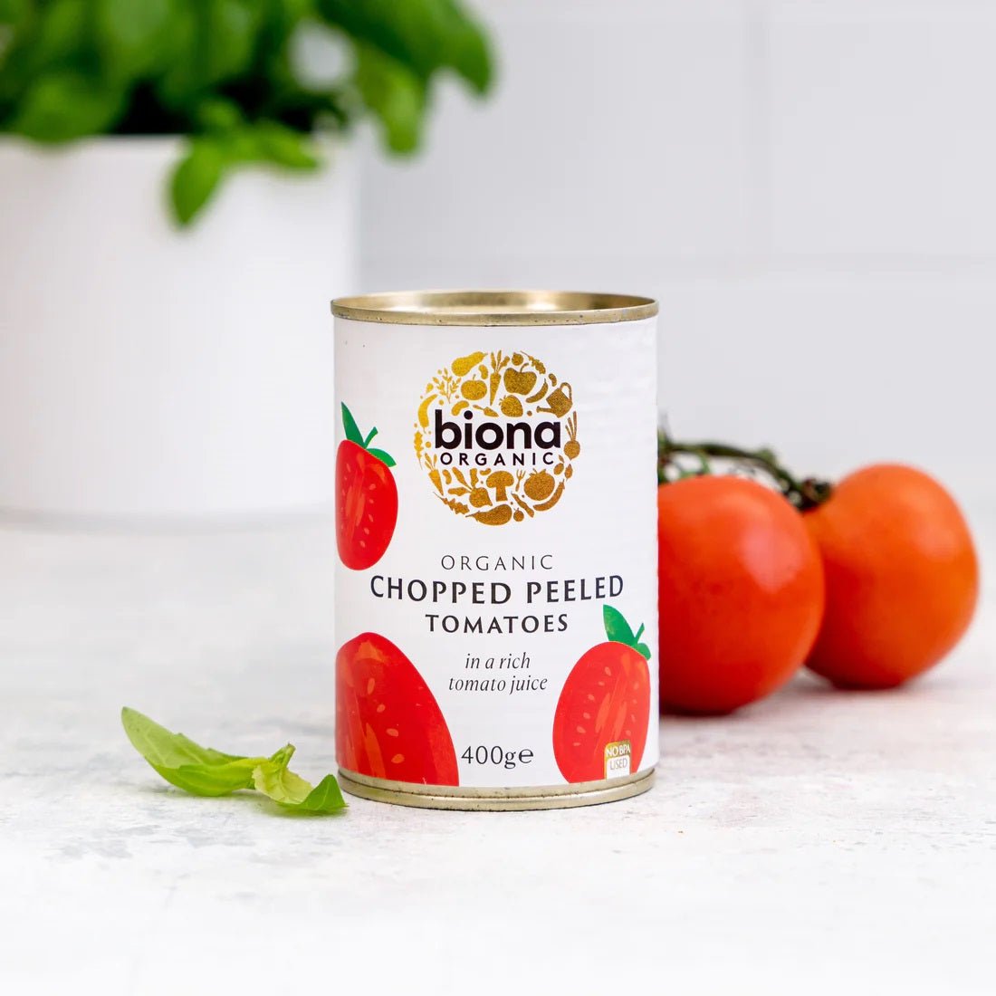 Organic Chopped Tomatoes 400g [BLACK FRIDAY] - Eco Natural Products - Biona - Canned & Jarred Vegetables