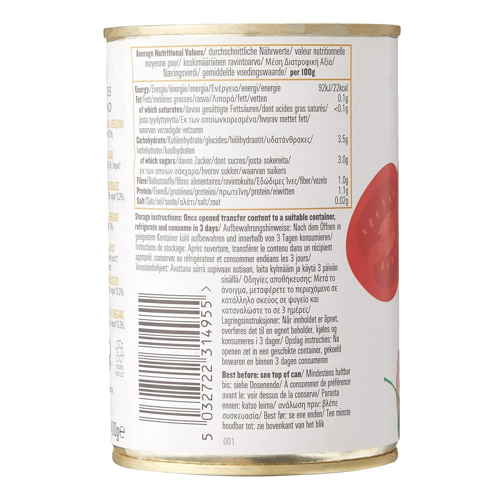 Organic Chopped Tomatoes with Garlic and Oregano 400g - Biona - Tomatoes - Eco Natural Products