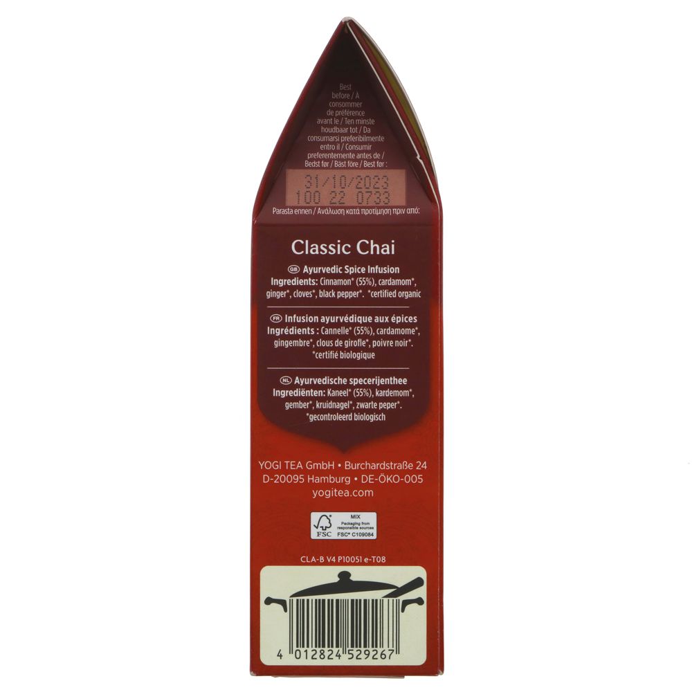 Organic Classic Chai Loose Tea 90g - Yogi Tea - Tea - Eco Natural Products