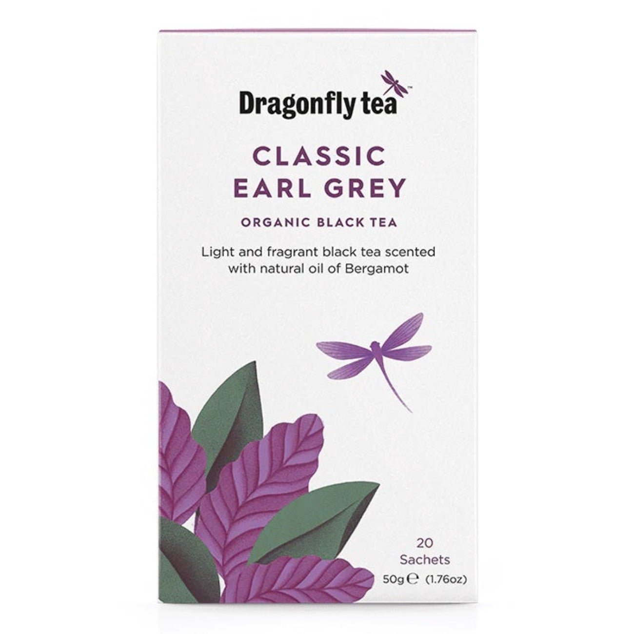 Organic Classic Earl Grey Black Tea 20 bags - Dragonfly Tea - Black tea - Eco Natural Products