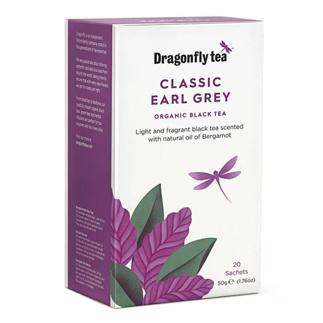 Organic Classic Earl Grey Black Tea 20 bags - Dragonfly Tea - Black tea - Eco Natural Products