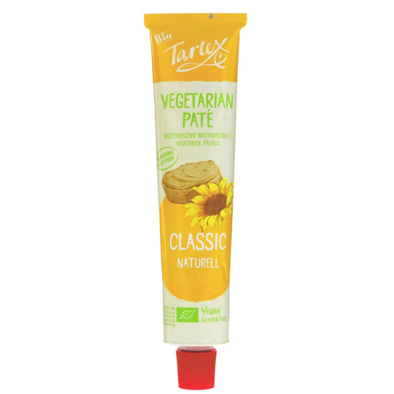 Organic Classic Vegetarian Pate Tube 200g - Tartex - Pate - Eco Natural Products