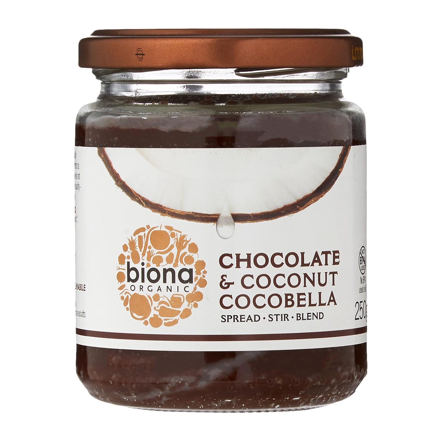 Organic CocoBella Cacao/Coconut Spread 250g - Biona - Chocolate Spread - Eco Natural Products