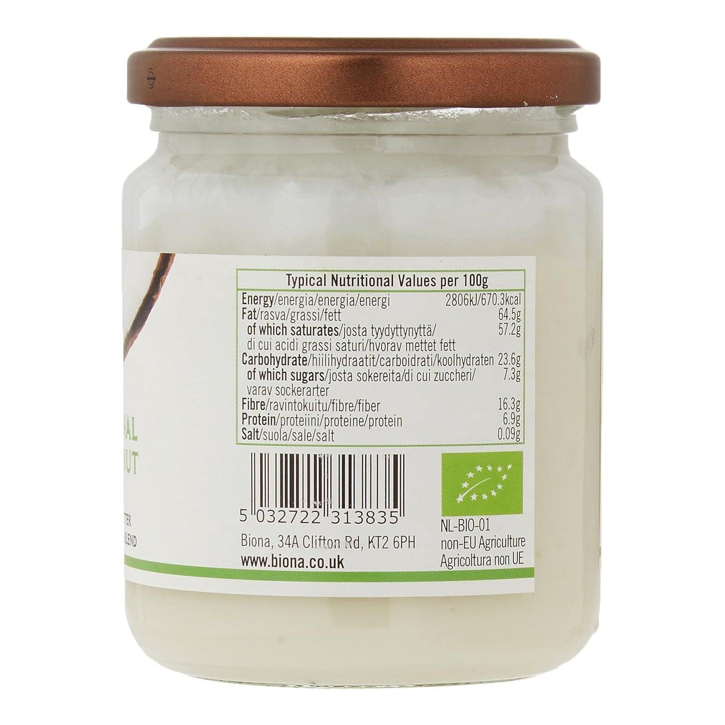 Organic Coconut Bliss 250g - Biona - Coconut Butter - Eco Natural Products