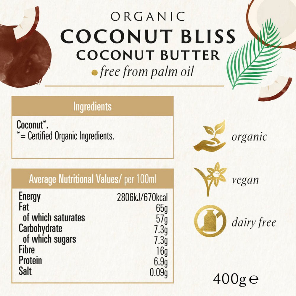 Organic Coconut Bliss 400g - Biona - Coconut Butter - Eco Natural Products