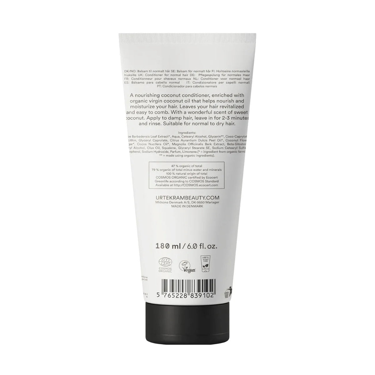 Organic Coconut Conditioner 180ml - Urtekram - Conditioner - Urtekram