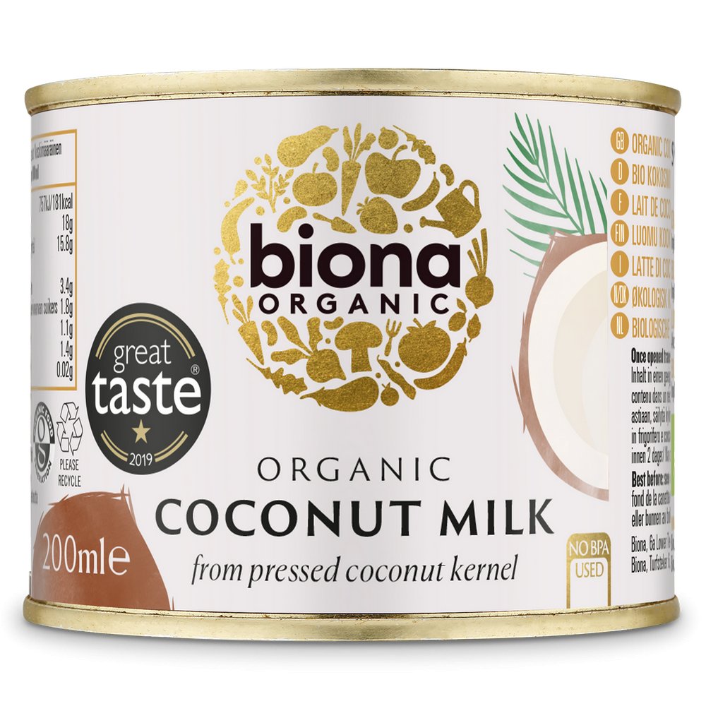 Organic Coconut Milk 17% Fat 200ml [BLACK FRIDAY] - Eco Natural Products - Biona - Coconut Milk