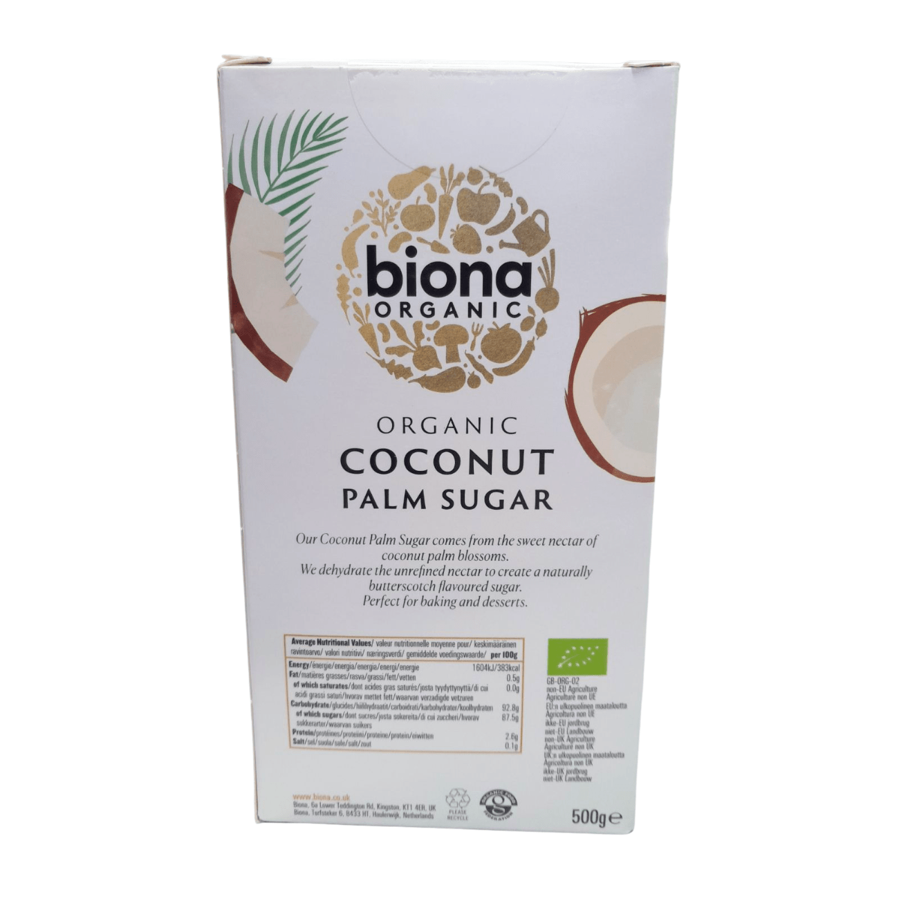 Organic Coconut Palm Sugar 500g - Biona - Sugar & Sweeteners - Biona